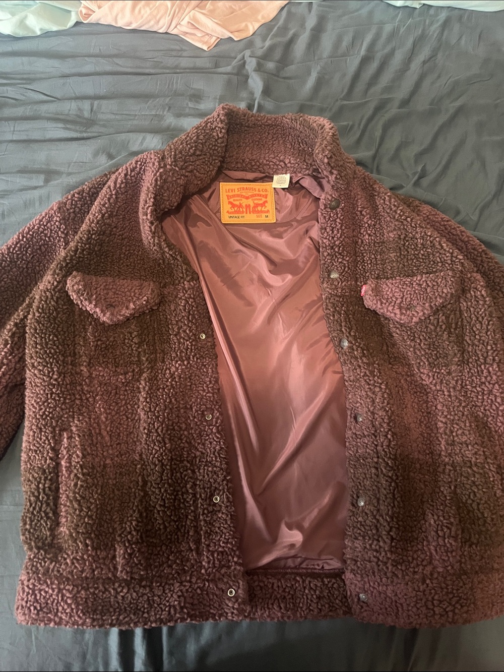 Levi's Men's Sherpa Jacket in Huckleberry